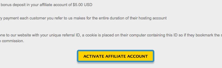 affiliate program activate